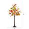 4ft. Pre-Lit Autumn Maple Artificial Fall Tree with Pinecones, Acorns and 60 Warm White LED Lights
